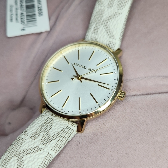 Michael Kors Monogram Strap Watch - Picture 4 of 9